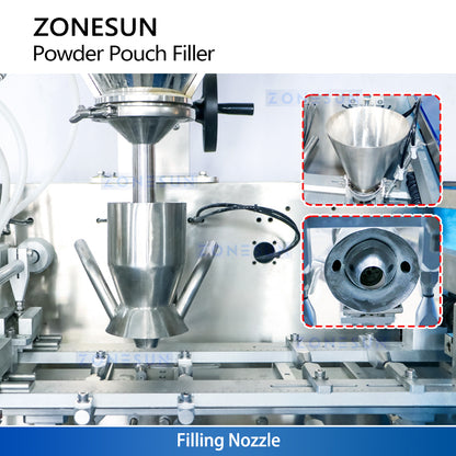 ZONESUN ZS-AFS210 Automatic Powder Doypack Bag Filling Sealing Machine