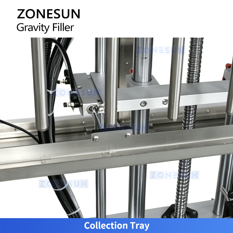 ZONESUN ZS-YT8T-8ZL 8-Head Gravity Filling Machine with Servo Diving Nozzles