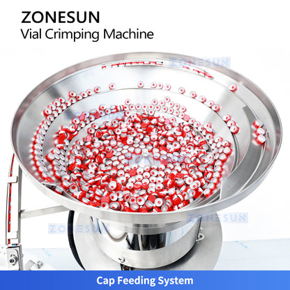 ZONESUN ZS-YG300 Automatic High-Speed Vial Capping Machine Pharmaceutical Lab Bottle Crimper