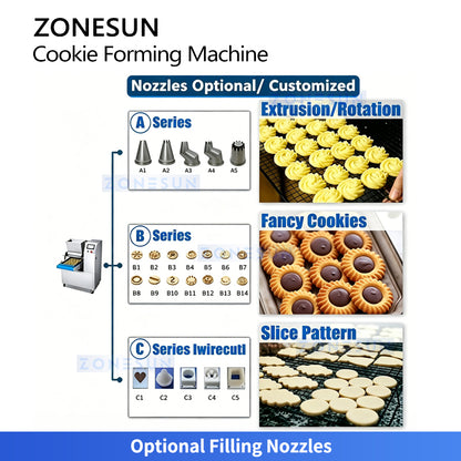 ZONESUN ZS-EH400 Cookie Depositor for Cookies, Macarons, Cupcakes & Cakes