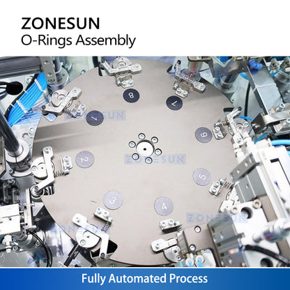 ZONESUN ZS-J0A02 Fully Automatic O-Ring Assembly Machine for valves, connectors & pumps