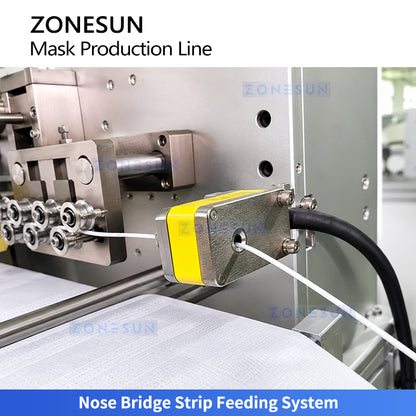 ZONESUN ZS-MMN94 Automatic KF94 Face Mask Making Production Machine with Ultrasonic Welding