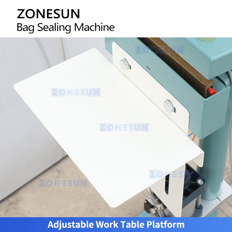 Heavy Duty Sealing: ZONESUN ZS-FK200 Pneumatic Constant Direct-Heat Foil & Composite Bag Sealer
