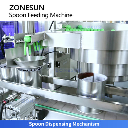 ZONESUN ZS-SF01 Automatic Spoon Feeding Machine for Milk Powder and Nutritional Powder Packaging