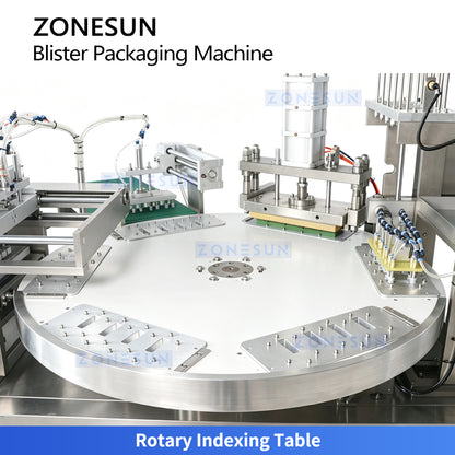 ZONESUN ZS-DDP350 Automatic Rotary Blister Packaging Machine with Paper Backing Heat Sealing