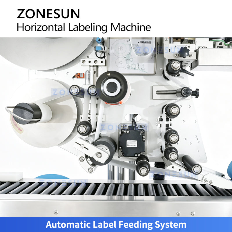 ZONESUN ZS-TB125D Automatic Horizontal Bottle Labeling Machine with Turnover and Coding System
