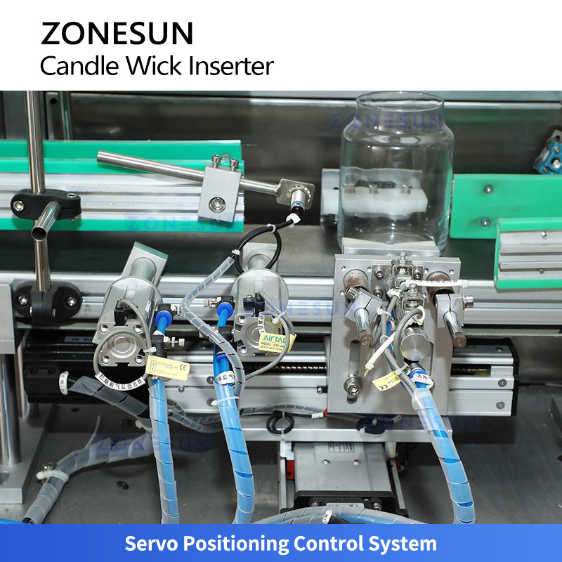 ZONESUN ZS-ACW2 Automatic Candle Wick Inserting Machine for High Efficiency Candle Manufacturing
