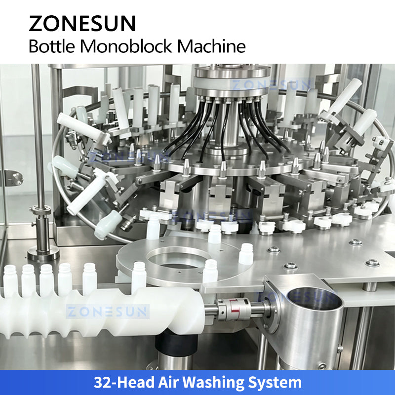 ZONESUN ZS-KGFX32 Automatic PP Bottle Air Washing Filling and Capping Monoblock Machine