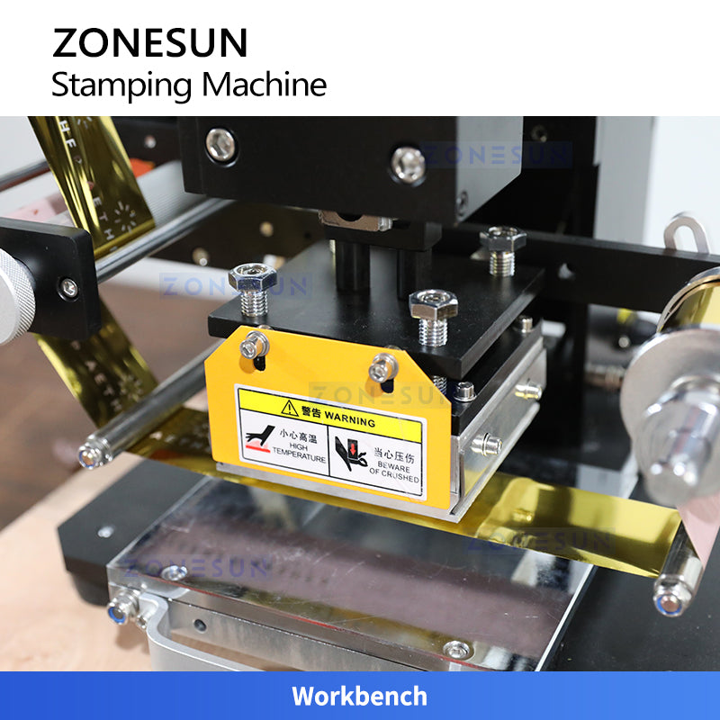 ZONESUN ZY-819K2 Hot Foil Stamping Machine for Leather, Paper, Plastic, and Wood Printing