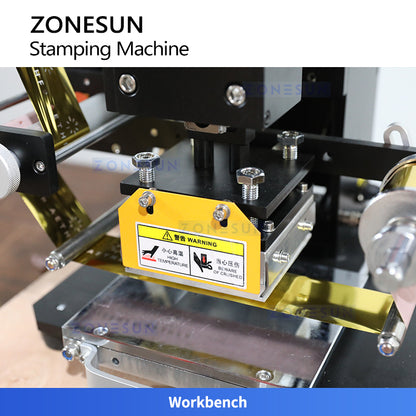 ZONESUN ZY-819K2 Hot Foil Stamping Machine for Leather, Paper, Plastic, and Wood Printing