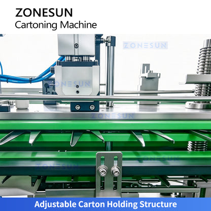 ZONESUN ZS-MSZH30L Automatic Top Load Cartoning Machine for Food Granules and Cosmetic Bottles