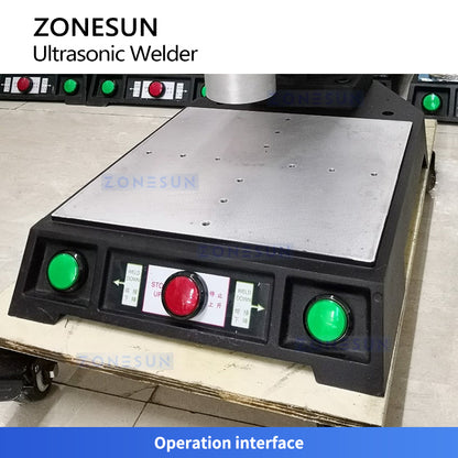 ZONESUN ZS-UFK1 Ultrasonic Welding Machine for Plastic Textile and Non-Woven Materials with Real-Time Tracking and Stable Operation
