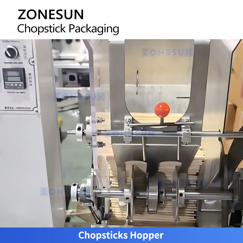 High Speed Tech: ZONESUN ZS-KZ60 Automatic Chopstick Paper Wrapping & Multi-Color Printing Machine