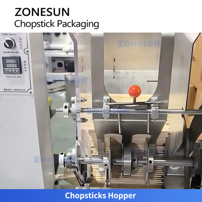 High Speed Tech: ZONESUN ZS-KZ60 Automatic Chopstick Paper Wrapping & Multi-Color Printing Machine