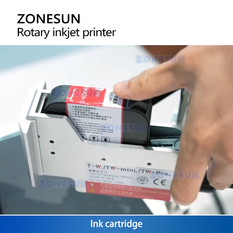 ZONESUN ZS-RIP1 High Precision Rotating Inkjet Printer for Bottles Tubes and Vials