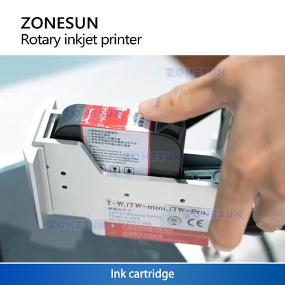 ZONESUN ZS-RIP1 High Precision Rotating Inkjet Printer for Bottles Tubes and Vials