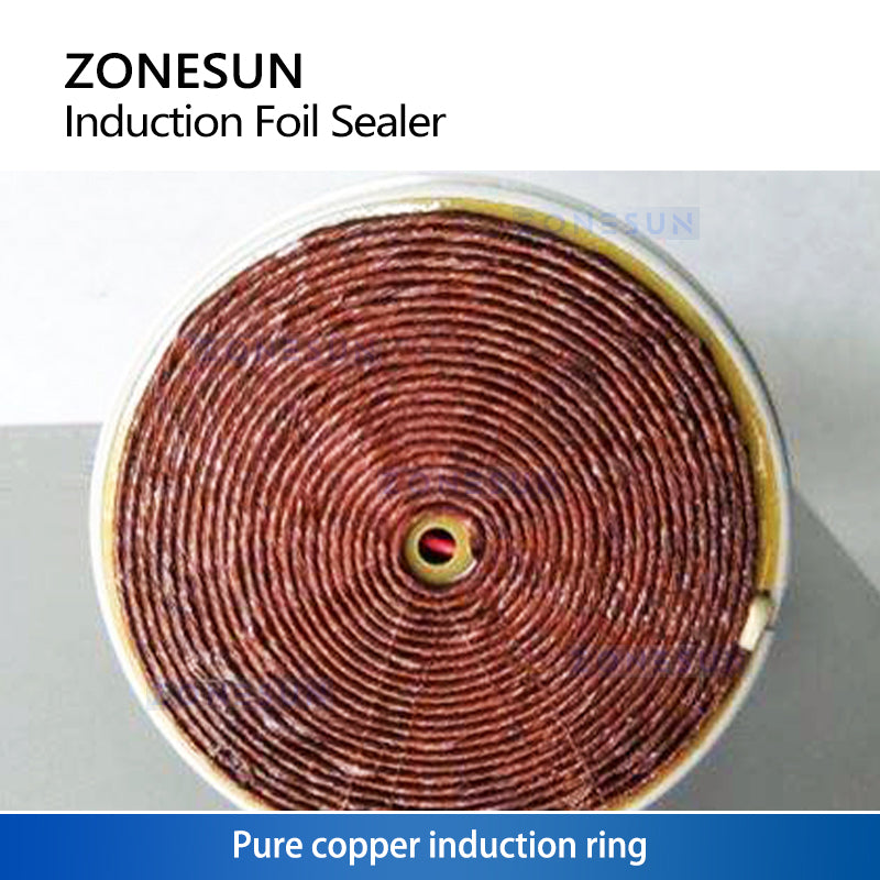 ZONESUN ZS-FK500 Portable Magnetic Induction Foil Sealing Machine for 50–130mm Bottles