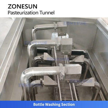 ZONESUN ZS-PM2 Tunnel Pasteurizer Machine for Bottled and Canned Beverage Sterilization