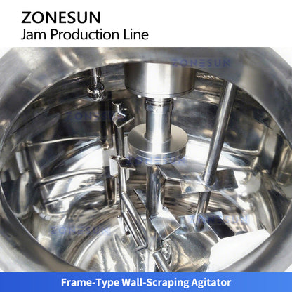 Advanced Tech: ZONESUN ZS-MB300L3 Triple-Tank Vacuum Evaporation & Mixing System for Thick Sauces