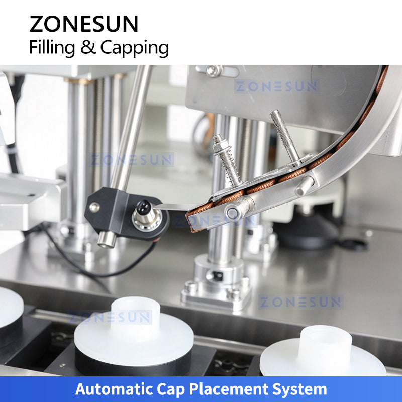 ZONESUN ZS-AFC48B Automatic Round Bottle Gear Pump Filling and Capping Machine