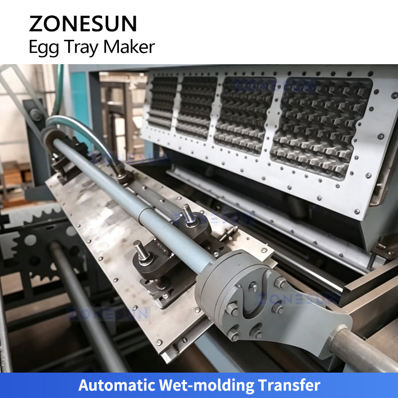 Eco Packaging: ZONESUN ZS-PT1000 Automatic Rotary Paper Pulp Egg & Fruit Tray Molding Machine