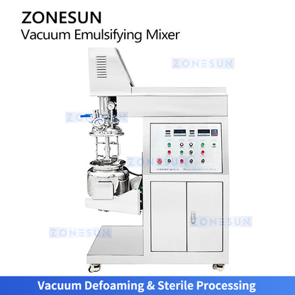Perfect Emulsions: ZONESUN ZS-MX360 Lab Vacuum High Shear Mixer for Creams, Lotions &Pharmaceuticals