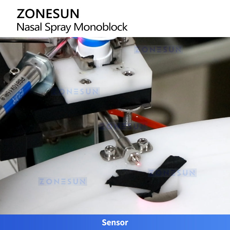 ZONESUN ZS-AFC62: Automatic Nasal Spray Filling & Capping Machine for Pharma & Medical Liquids
