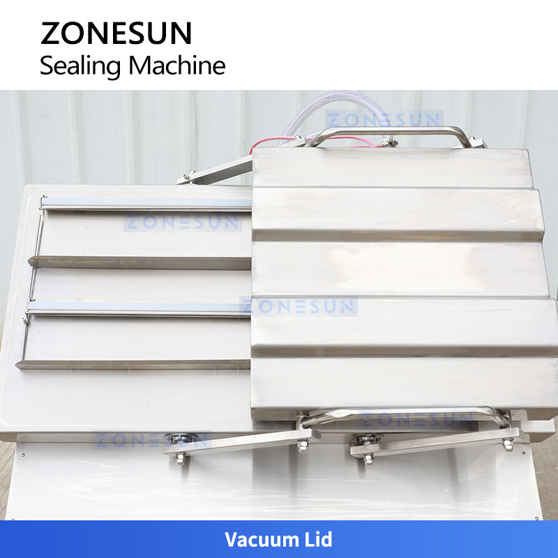 ZONESUN ZS-DZ500K Semi-Automatic Tilt Double Chamber Vacuum Packaging Machine