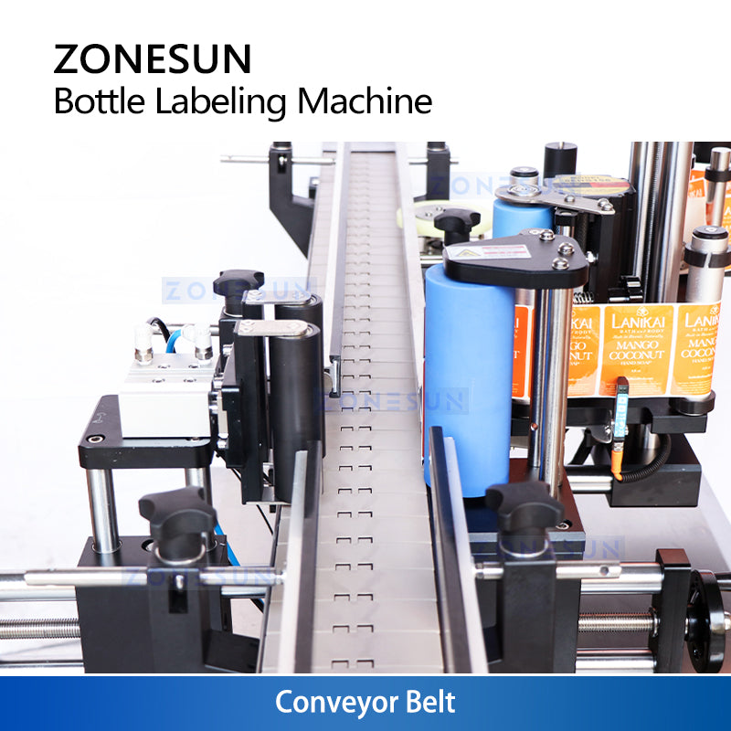 ZONESUN ZS-TB260R Automatic Round Bottle Labeling Machine for Single and Double Side Application