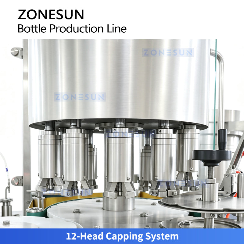 ZONESUN ZS-FAL180V20 Automatic Bottle Unscrambling Filling Capping and Labeling Production Line