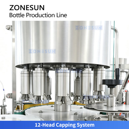 ZONESUN ZS-FAL180V20 Automatic Bottle Unscrambling Filling Capping and Labeling Production Line