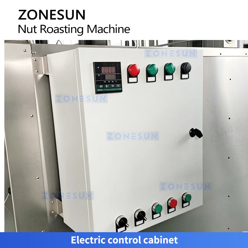 Even Heating: ZONESUN ZS-GHK4 Multi-Drum Rotary Roasting Machine for Peanuts, Almonds & Seeds