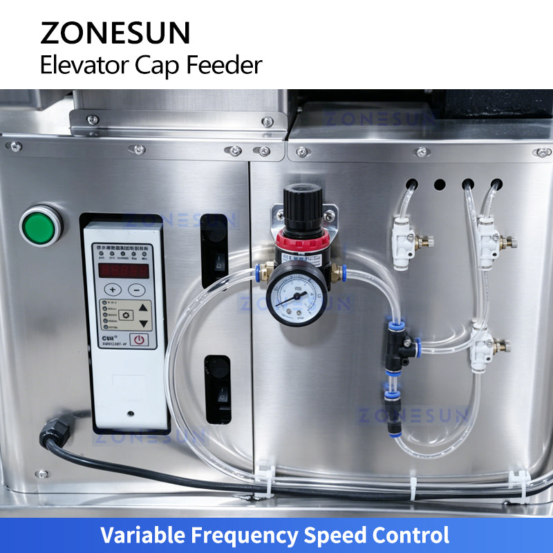 Quiet & Fast: ZONESUN ZS-SLJ10 Automatic Stepped Lifting Bottle Cap Feider and Sorter Machine
