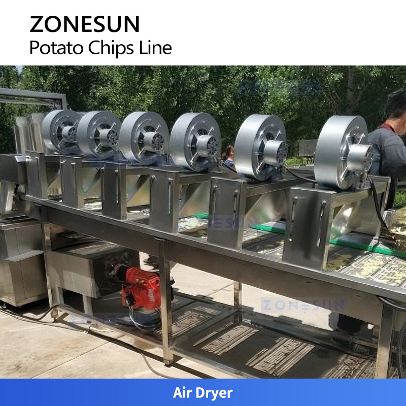 ZONESUN ZS-PCL1 Fully Automatic Potato Chips Production Line for Food Manufacturers