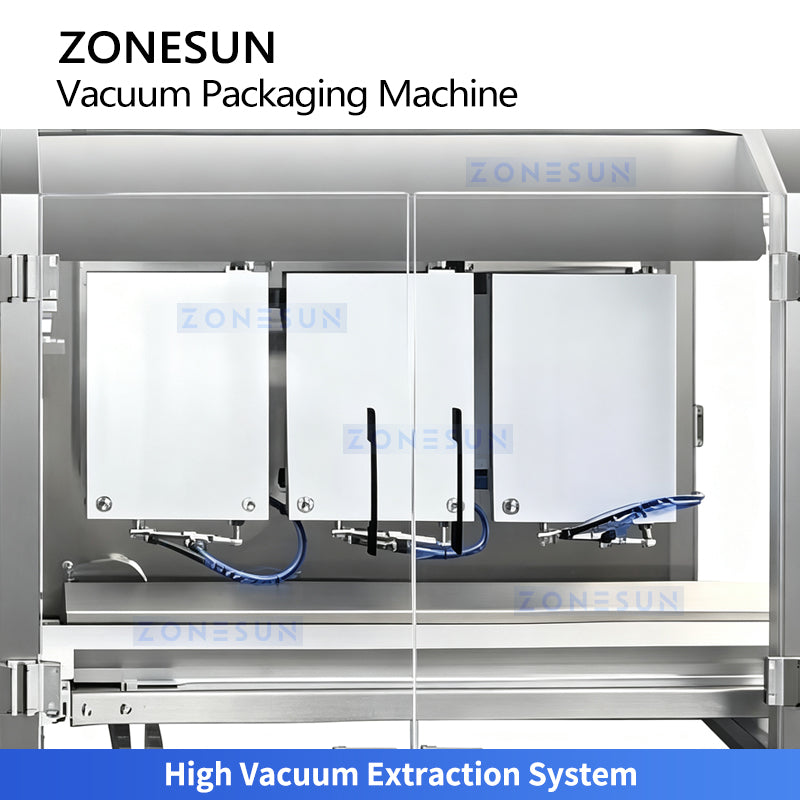 ZONESUN ZS-AFS015 Automatic Three Chamber Vacuum Pouch Packaging Machine