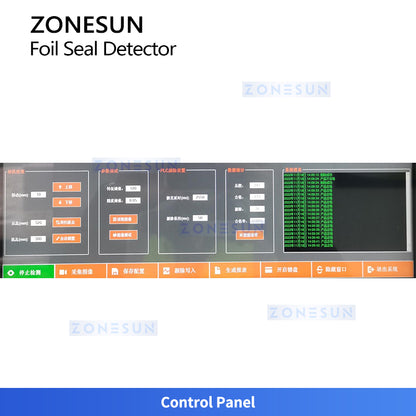 ZONESUN ZS-FKC15 Infrared Aluminum Foil Seal Inspection Machine for Food and Pharmaceutical Bottles