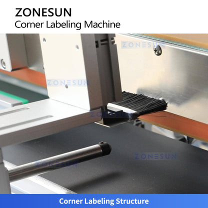 ZONESUN ZS-TB833R2 High-Speed Automatic Corner Labeling Machine for Tamper-Evident Packaging
