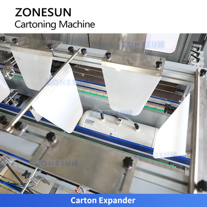 High Efficiency: ZONESUN ZS-CPL2 Automatic Case Packer for Bottles & Jars | End-of-Line Packaging