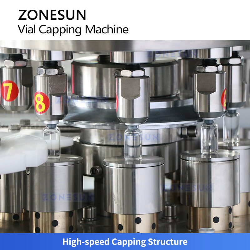 ZONESUN ZS-YG300 Automatic High-Speed Vial Capping Machine Pharmaceutical Lab Bottle Crimper