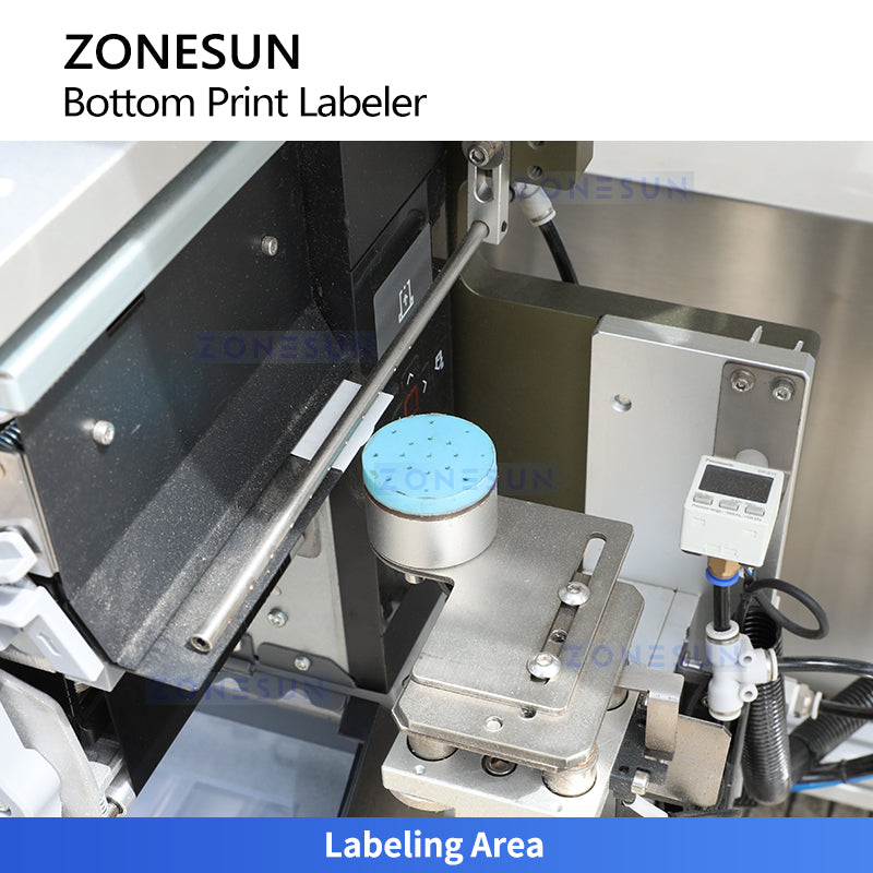 Smart Coding: ZONESUN ZS-512F Automatic Bottom Print & Apply Labeling Machine with RFID Verification