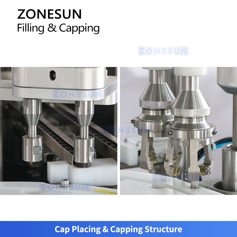ZONESUN ZS-AFC50 High-Precision Monoblock Liquid Filling and Automatic Capping Machine
