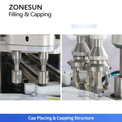 ZONESUN ZS-AFC50 High-Precision Monoblock Liquid Filling and Automatic Capping Machine