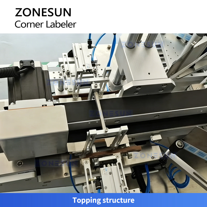 ZONESUN ZS-TB816 Double-Side Anti-Tamper Corner Labeling Machine