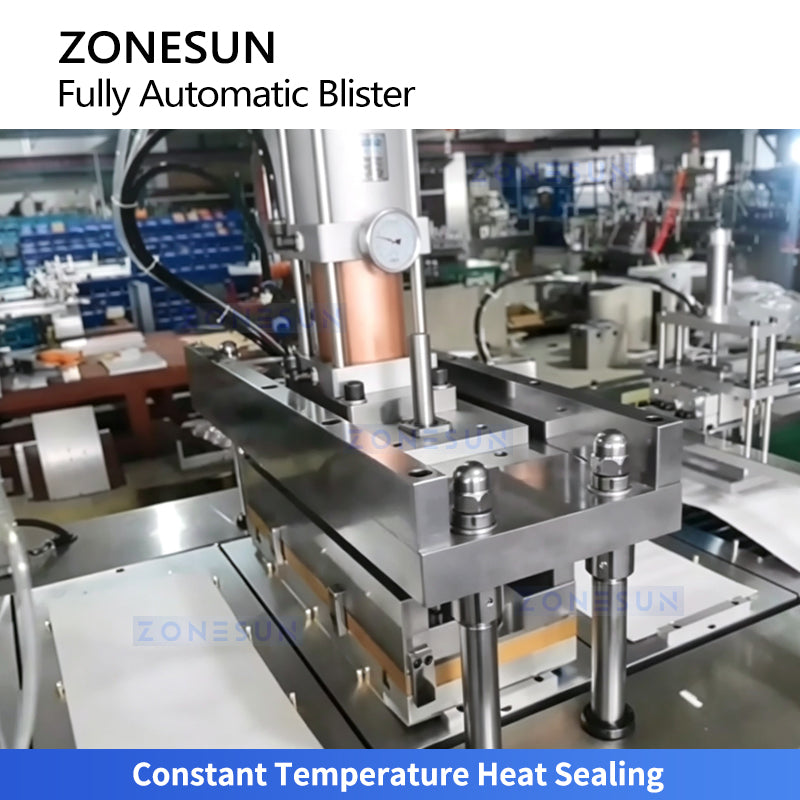 Full Auto: ZONESUN ZS-HFQ2 Linear Blister Packaging Machine for Alu-PVC, Carded Paper & Liquid Trays