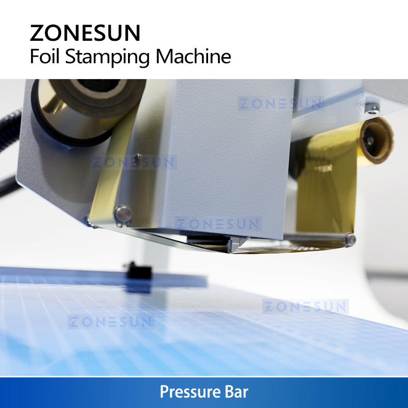 ZONESUN ZS-8025 Foil Stamping Machine for Leather, Cards, Ribbon, PVC—No Brass Stamp Needed