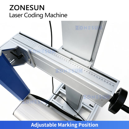 ZONESUN ZS-LM03 Infrared Laser Coding and Marking Machine for Text, Logos, Production Dates