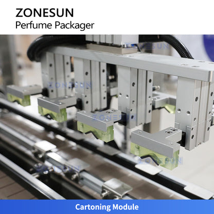 ZONESUN ZS-AFC9C Fully Automatic Perfume Filling, Pump Head Placing, and Capping Production Line