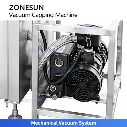 ZONESUN ZS-XG240 Automatic Vacuum Capping Machine for Jars and Glass Bottles