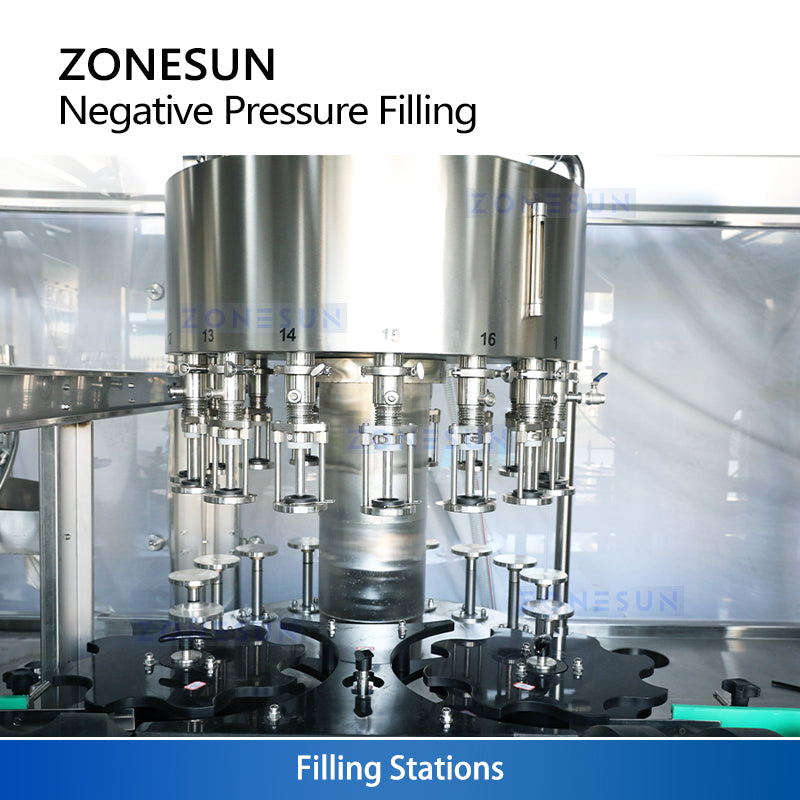ZONESUN ZS-AFC883W Automatic Wine Packaging Machine for Bottle Rinsing，Filling and Corking