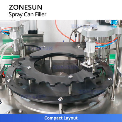 ZONESUN ZS-QW1600 Aerosol Filling Machine Spray Can Sealer